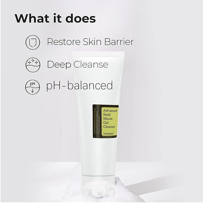 All About Snail Mucin Kit - Snail Korean Skincare 5-Pack, Snail Skin Care Products Set: Face Gel Cleanser, Serum, Cream, Toner, Eye Cream Facial Kit for Women & Men Hydrating & Anti-Aging