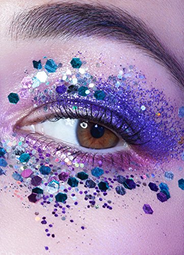 KARIZMA Mermaid Glitter - 10g Chunky Face, Hair, Eye & Body Glitter for Women. Rave & Festival Accessories
