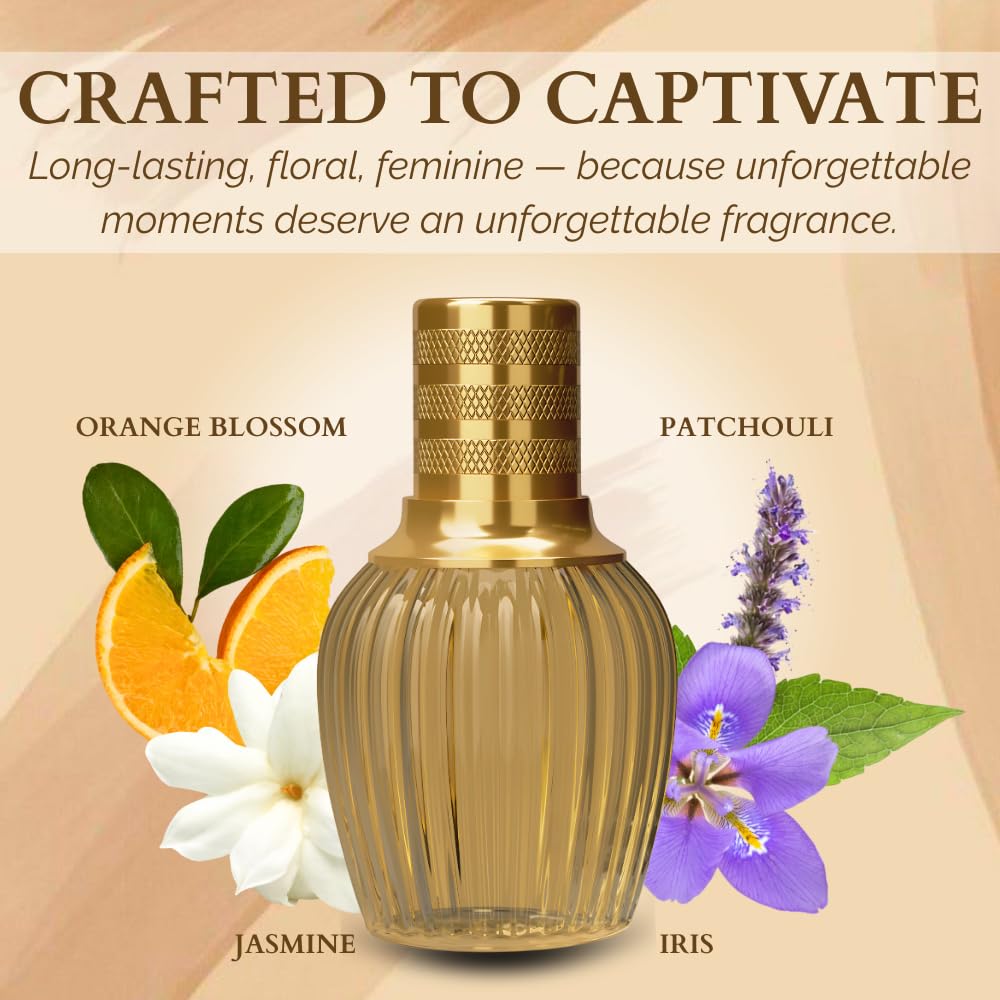 Lingerie Perfume for Women – INSPIRED by A WORLD RENOWED WOMEN'S PERFUME – Pear, Iris, Vanilla, Patchouli – Sweet, Floral, Feminine, Long-Lasting Eau De Parfum 100ml (3.4 fl oz)