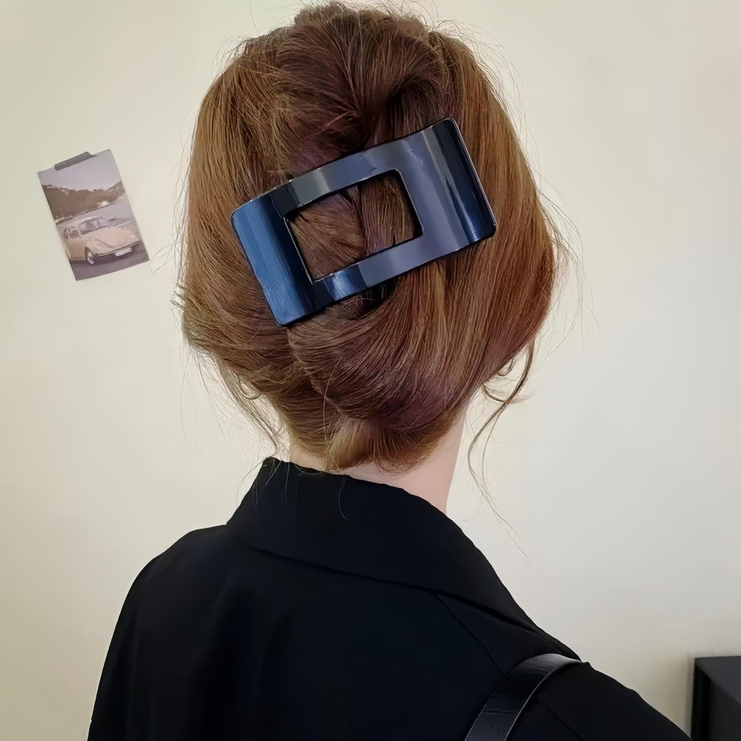 3Pcs Hair Claw Clips，Flat Hair Clips for Women Girls，French Duck Billed Hair Jaw Claw Clip, Non Slip Grip for Daily Styling Tortoise (leopard print)