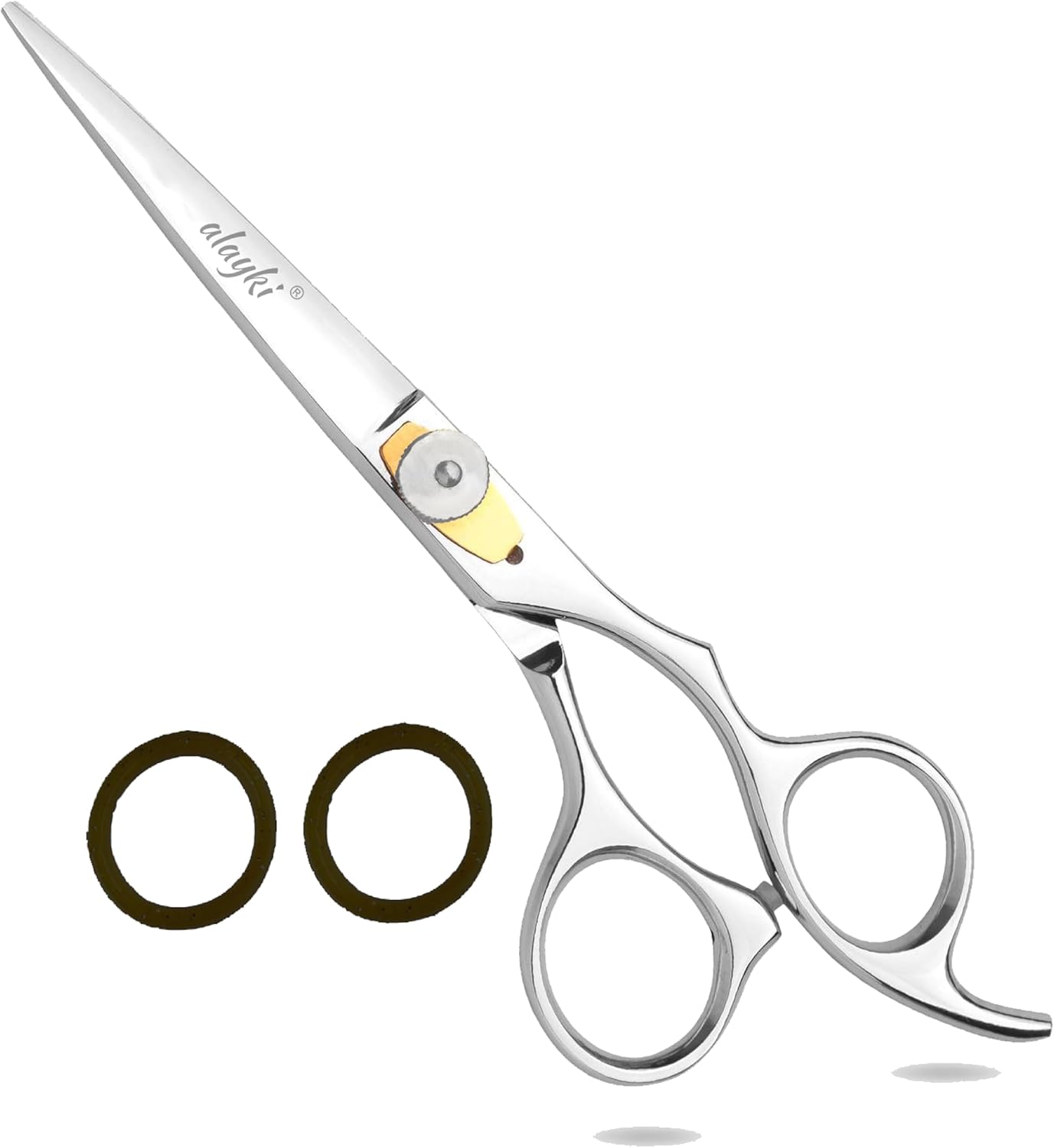 Alayki's Professional Hair Scissor - 6.5" Premium Stainless Steel Rust Proof Scissor with Adjustable Screw, Hair Shears, Hair Cutting & Barber Accessories & Salon Supplies, Barber Scissors