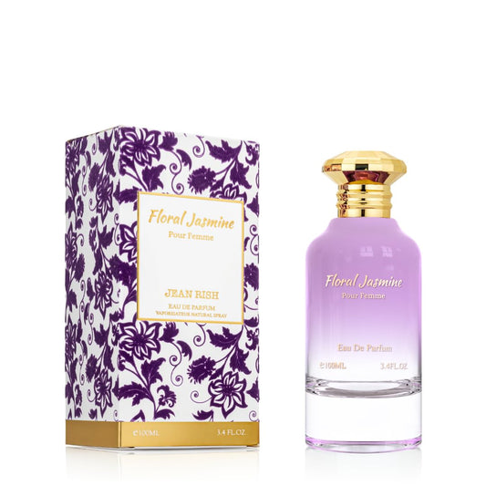 Jean Rish Floral Jasmine Perfume for Women, Eau De Parfum (3.4 Fl Oz / 100ml) with Bergamot, Floral Jasmine & Vanilla Notes - Long Lasting and Luxury Fragrance, Made in USA