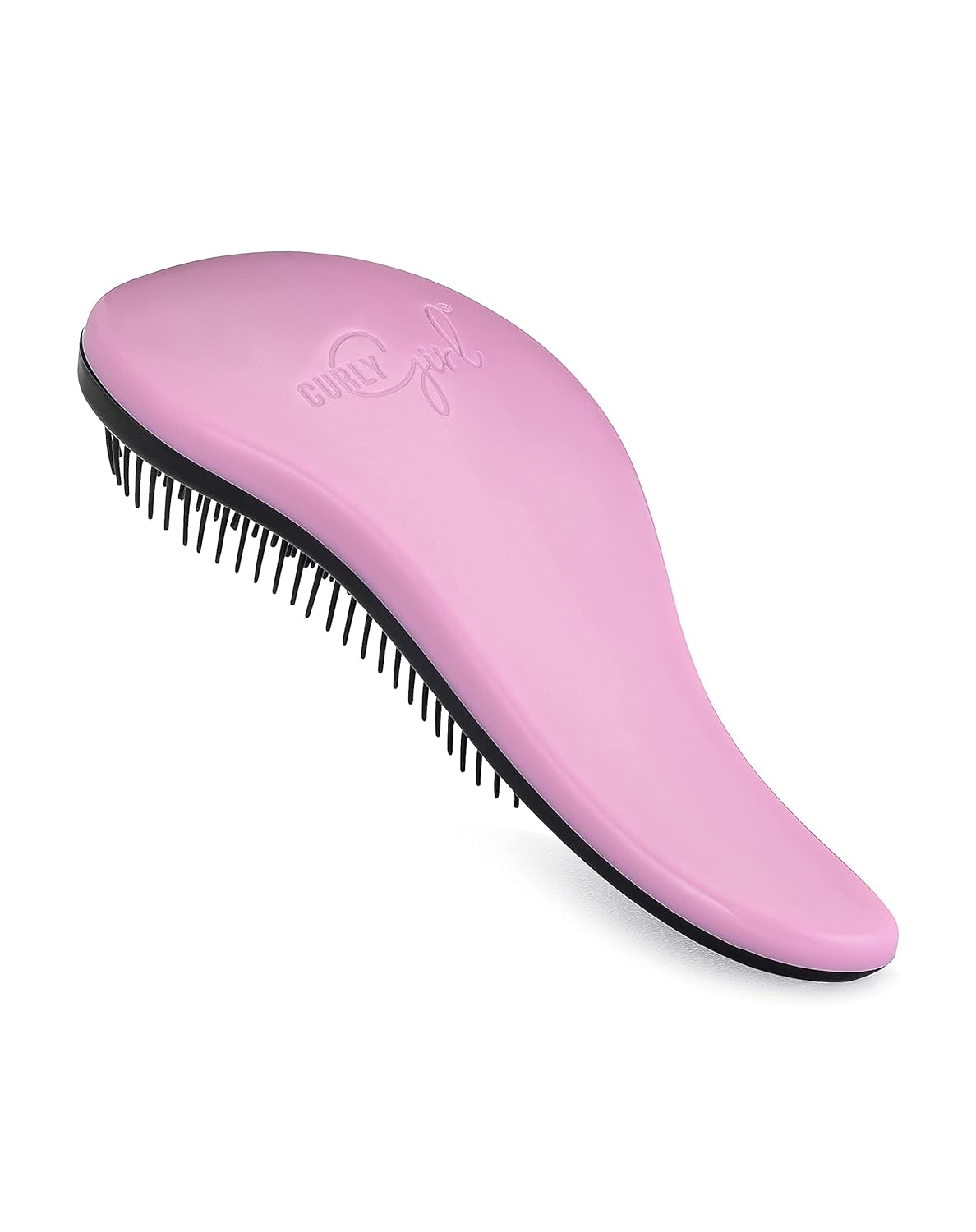 Curly Girl Breeze Thru Detangling Brush | Hair Detangler Hairbrush for Adults & Kids | Gets Rid of Tangles & Knots in Natural, Curly, Straight, Wet or Dry Hair (Pink)