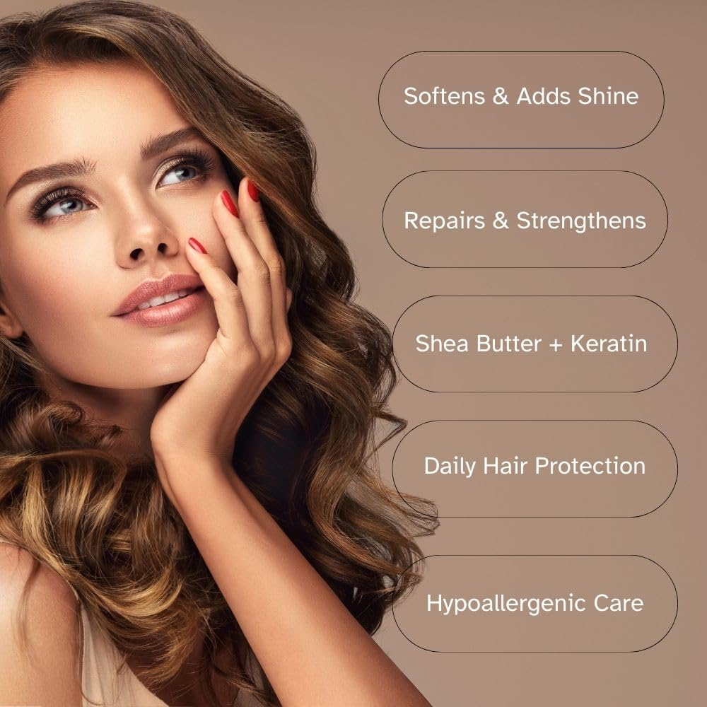 Savannah Hair Therapy Hair Oil with Shea Butter & Keratin- Restore, Revive, Nourish for Dry, Damaged & Color Treated Hair, 3.38 Fl Oz/100 ml