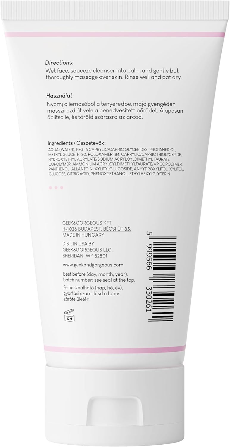 Geek & Gorgeous – Jelly Joker – Gentle Gel Cleanser and Makeup Remover – Non-Foaming, Low pH, Hydrating Formula – Suitable for All Skin Types, Including Sensitive – 5.07 oz