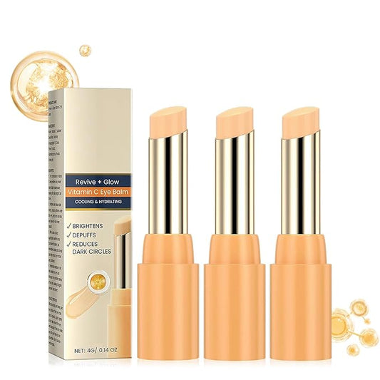 2PCS Revive Glow Vitamin C Eye Balm, Reducing Dark Circle,Hydrating Eye Cream,Improve Dark Circles,Reduces Puffiness (3pcs)