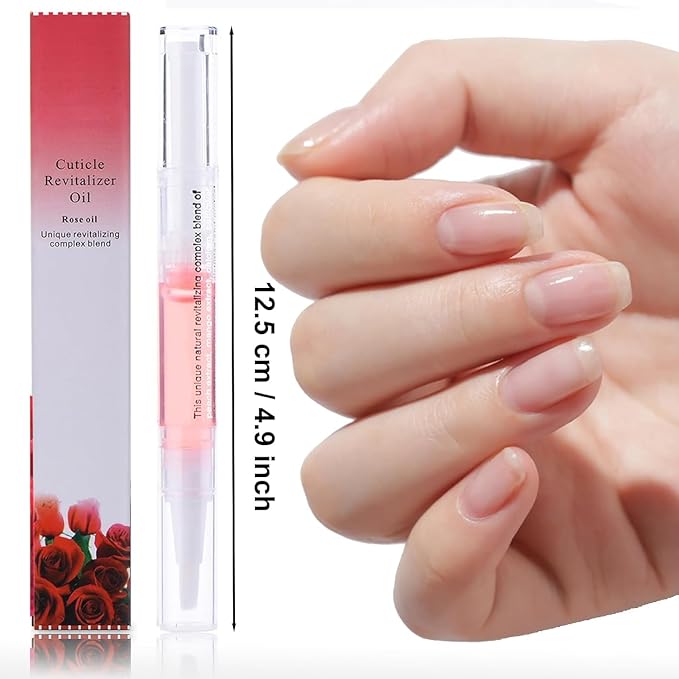 Natural Nail Growth Oil,Nail Growth Oil Pen,Cuticle Oil, Natural Growth Serum For Nails Moisturize -For Growth And Strength, Nail Strengthener For Damaged Nails (Orange oil, 0.18 / Fl Oz)