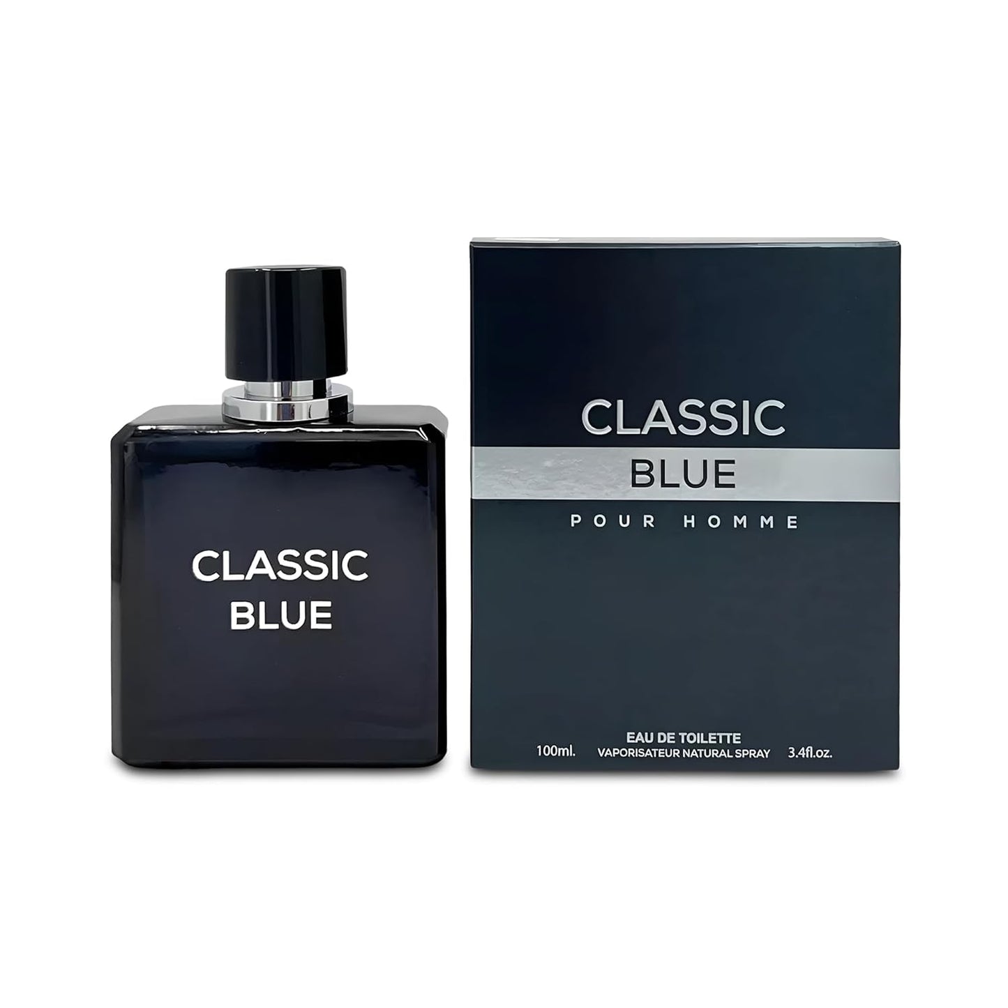 Men's Cologne Classic Blue- Eau De Toilette Spray Perfume Fresh Scent 3.4 Fl Oz Daily Used