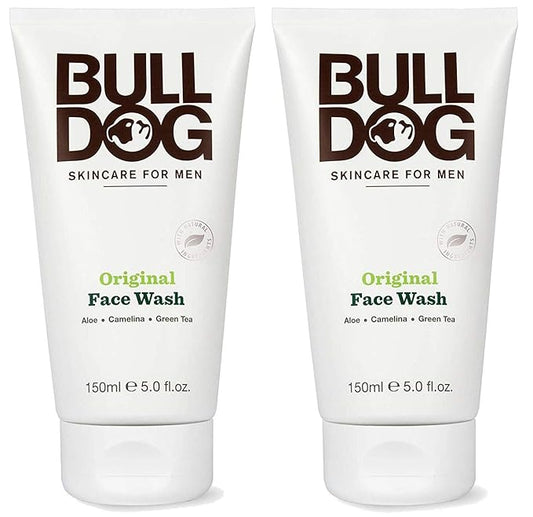 Bulldog Skincare and Grooming For Men Original Face Wash, Pack of 2, 5 Ounce