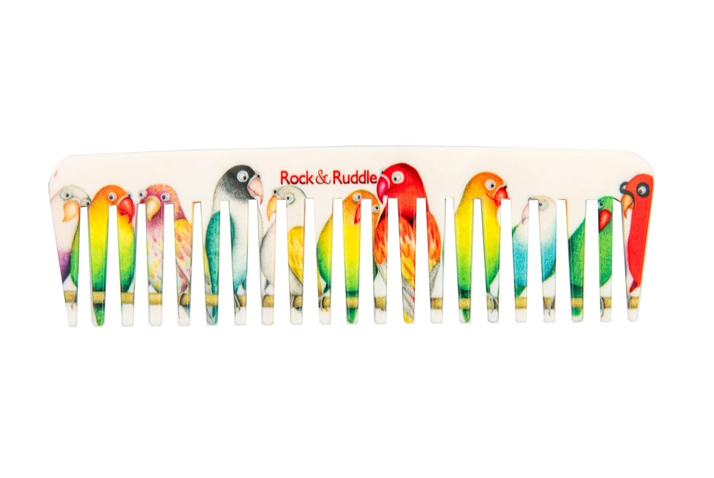 Rock & Ruddle Wide Tooth Comb | Perfect for Detangling Wet Hair and Applying Hair Color - Lovebirds
