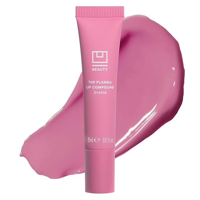 U Beauty The PLASMA Tinted Lip Compound Anti-Wrinkle & Anti-Aging Treatment - Shimmery Plumping Lip Gloss with Hyaluronic Acid, Shea Butter, Salicylic Acid & Peptides to Deeply Hydrate,Orchid- 15 mL