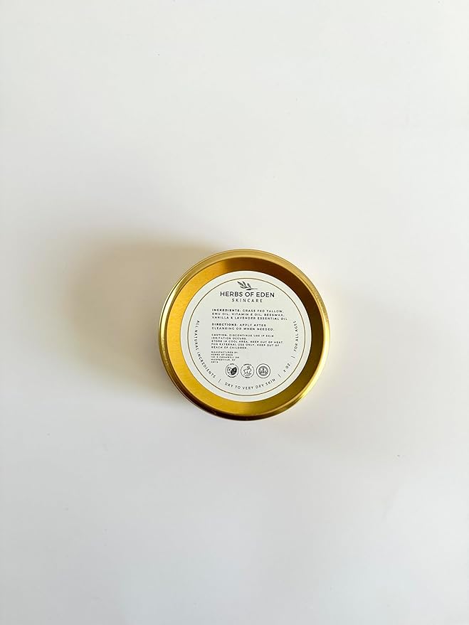 Organic Tallow Honey Emu Oil Balm Grass Fed Handmade Moisturizing Tallow For Face and Body for Eczema Rosacea Rashes All Ages All Skin Types Healing Hand Balm | Made in USA