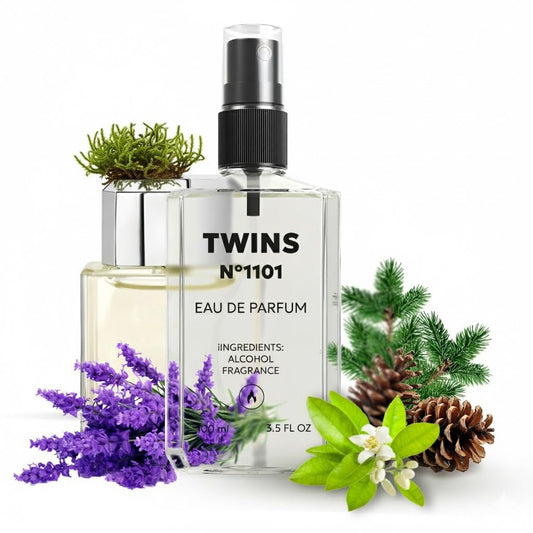 TWINS Impression of Egoist Plat. | Perfume for Men Eau de Parfum | No.1101 | 3.4 Fl Oz / 100 ml