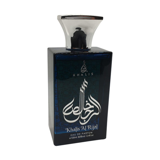 Khalis Al Rijal Eau de Parfum 3.4 oz - Unisex Oriental Perfume with Smoky Woody Nutty Accords Leaning Masculine loved for its long lasting trail and compliment catching aroma