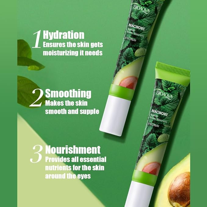 BIOAQUA Avocado Bouncy Moisturizing Eye Cream Hydrating Smooth Improve Dryness Under Eye Skin 20g / 0.7oz