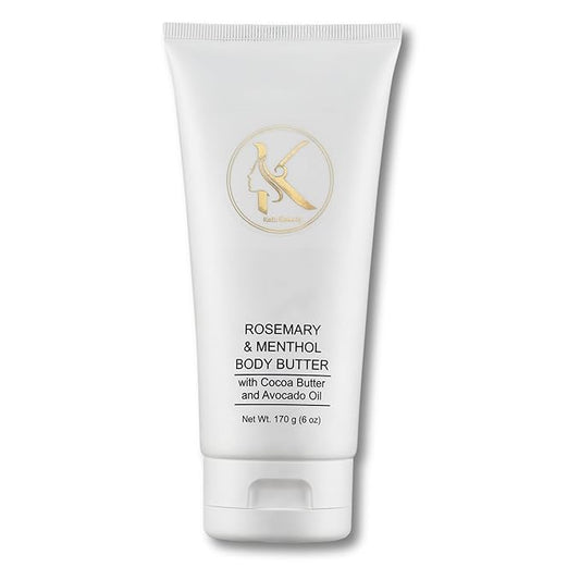 Katz Beauty Shea Butter Body Butter - Rosemary & Menthol, Long-lasting Hydration, Body Butter.