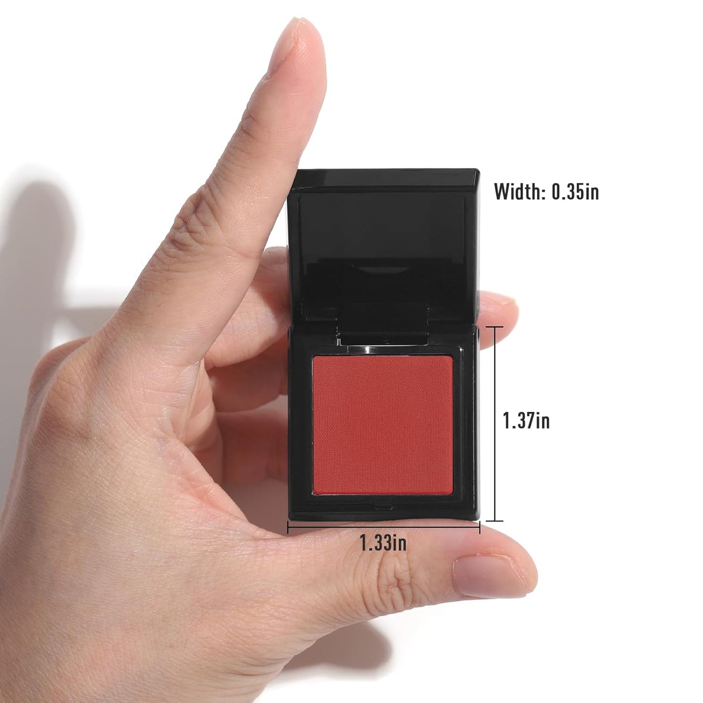 UCANBE Red Single Eyeshadow Palette, Highly Pigmented Matte Eye Shadow Powder, Professional Long-Lasting Waterproof Makeup Palette