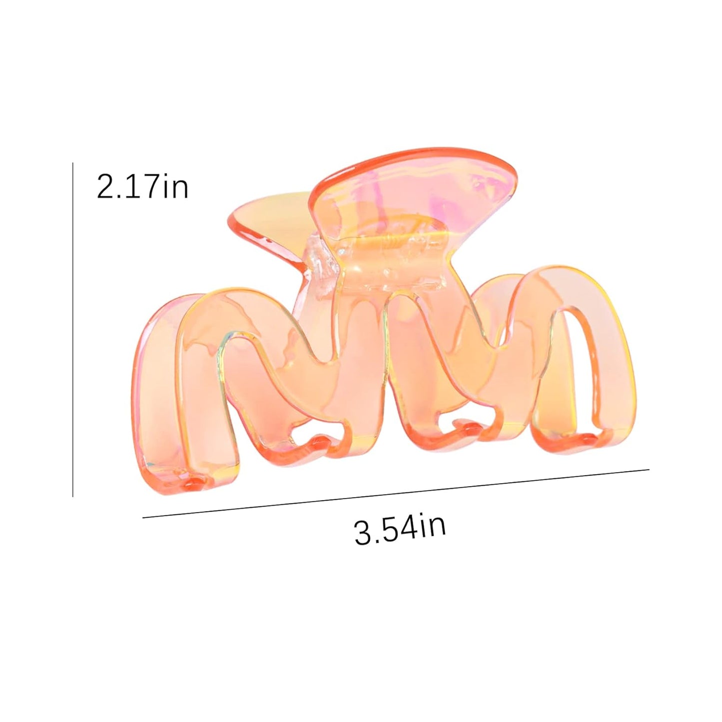 Hair Claw Clips - 3.35 in Hair Clip for Women Thick Hair -Accessories for Women and Girls - 3Pcs Nonslip Claw Clip for Women (Multi-colored6)