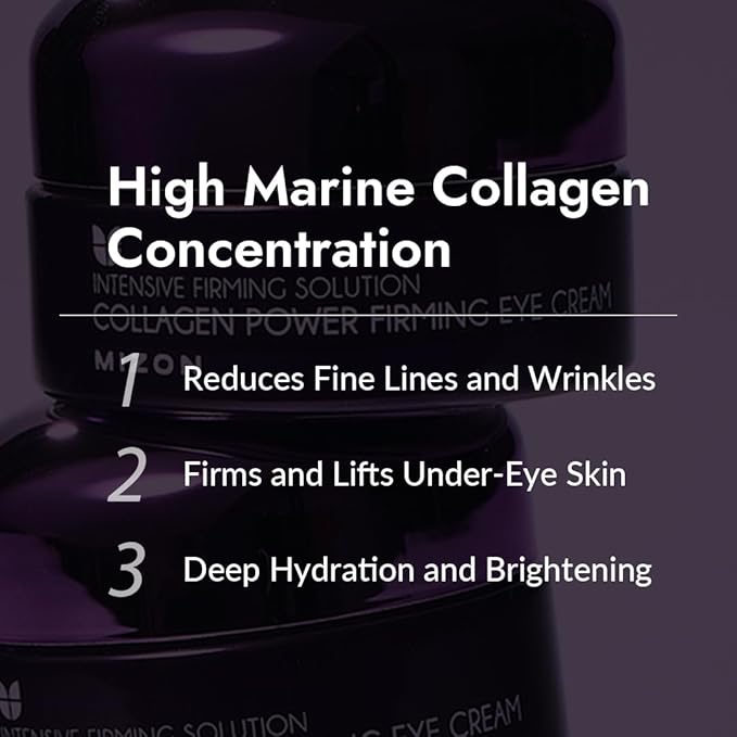 MIZON Collagen Power Firming Eye Cream, Collagen, Anti-wrinkle, elastin booster, Moisturizing, skin elasticity with Hyaluronic Acid. (25ml, 0.84 FL oz)