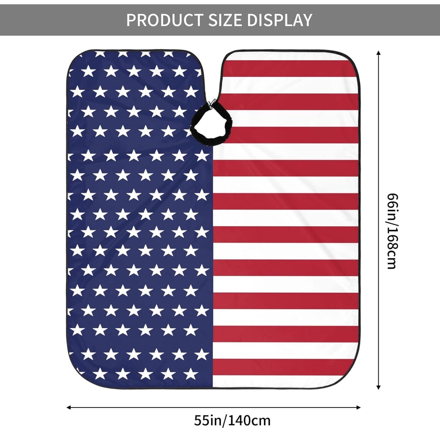 American Flag Barber Cape Hair Cutting Cape Patriotic USA Haircut Cape Hair Cape Apron Barber Supplies Salon Capes For Clients Men Women