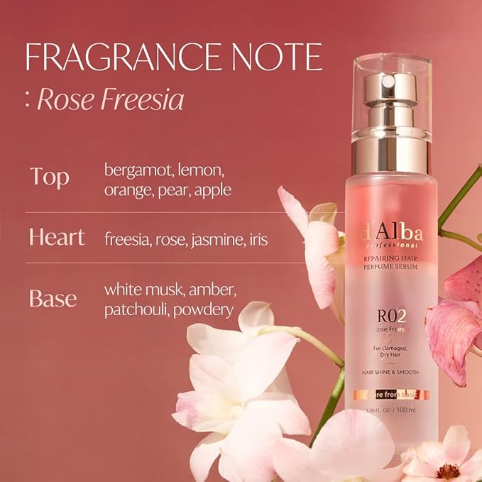 d'alba Piedmont Italian White Truffle Professional Repairing Hair Perfume Serum Fragrance (3.38 fl oz)