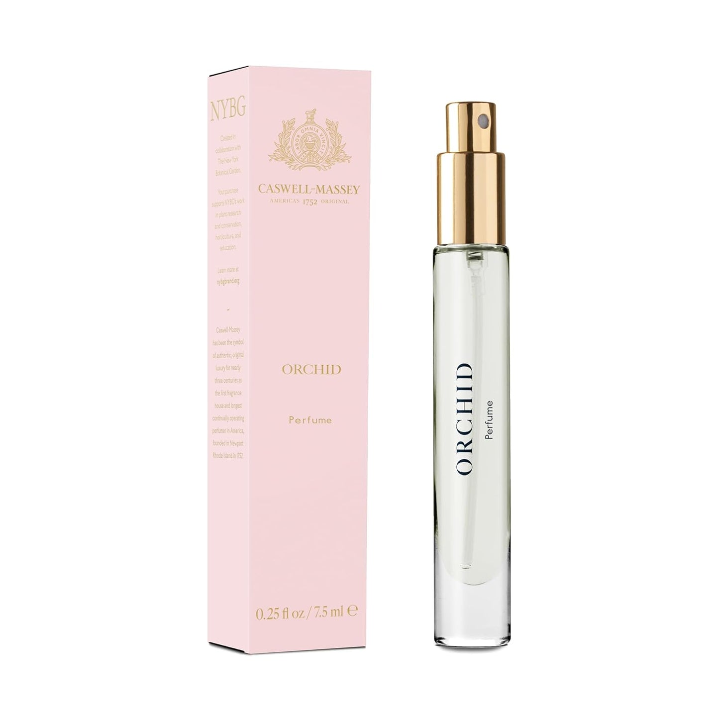 Caswell-Massey Orchid Perfume Spray, Classic Floral Scent for Women with Pear, Vanilla & Bergamot, Made in USA, 0.25 Oz