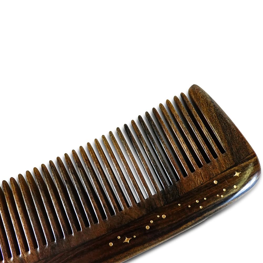TAN MUJIANG Wood Hair Comb for Women Antistatic Firefly 1pc