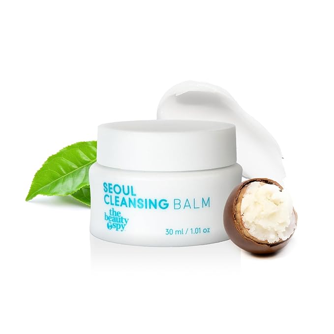 Seoul Cleansing Balm-To-Oil Make Up Remover | 3-In-1 Formula - Cleanses, Removes Makeup & Moisturizes Skin | Korean Makeup Remover Balm | Safe on Skin | 30ml/1.01 Oz