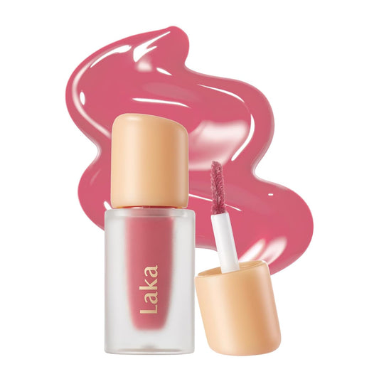 Laka Fruity Glam Lip Tint Mini, Glowing Lip Stain with Wide Color Spectrum, Hydrating & Lightweight Texture, Long-Lasting Bold Stain, Non-Sticky, Vegan, K-Beauty (#139 Cheating)