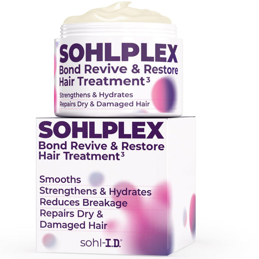 sohl-I.D. Hair Mask for Dry & Damaged Hair – Deep Conditioning Repair Treatment to Restore Smoothness & Shine – Moisturizing Hair Mask with Vitamins B3, B5, B7, C & E – Vegan & Cruelty-Free 6.76 fl oz