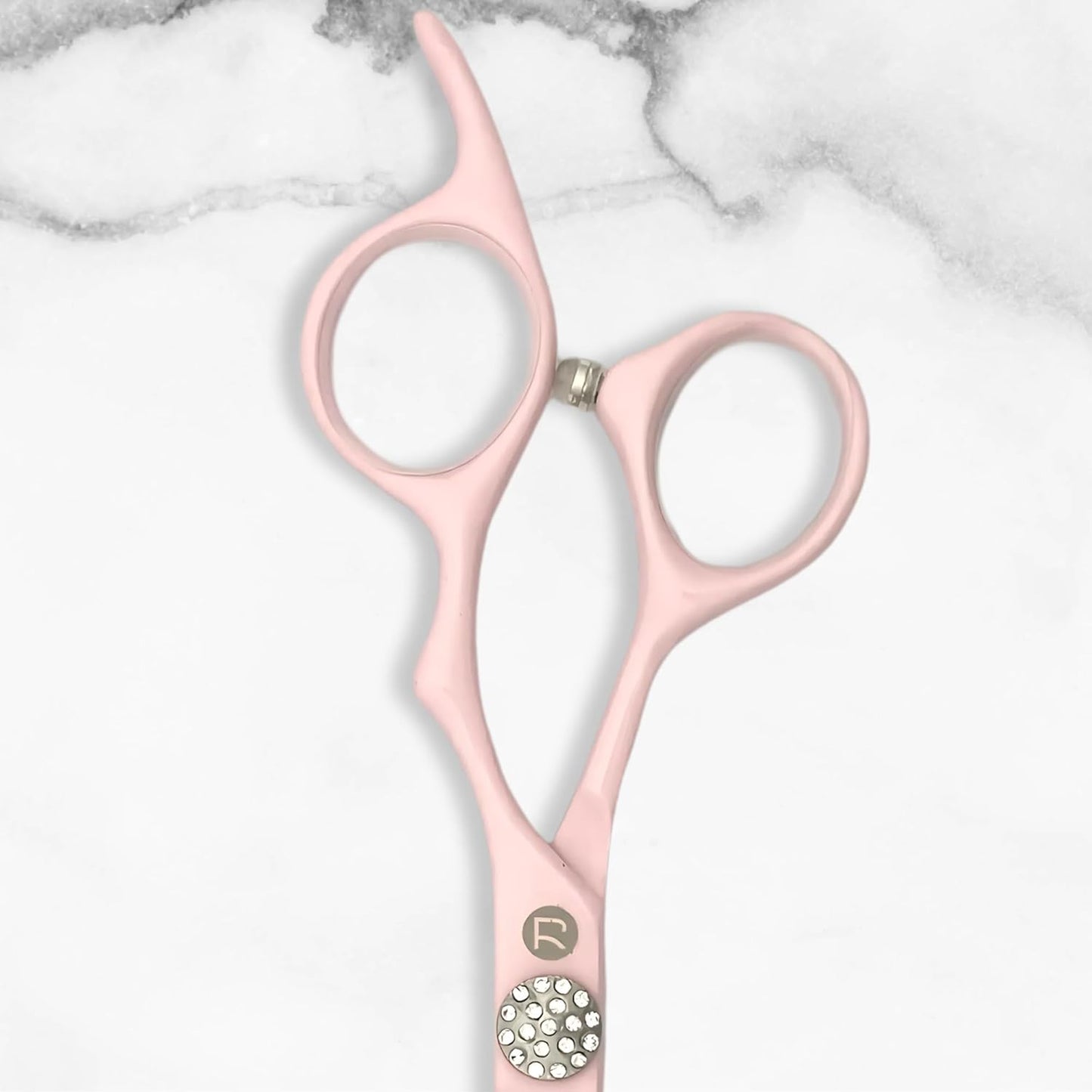 Pink Hair Scissors Set for Professional Cuts - 440C Stainless Steel w/Pink Titanium Finish - Sharp, Durable (5.5" Regular Set)