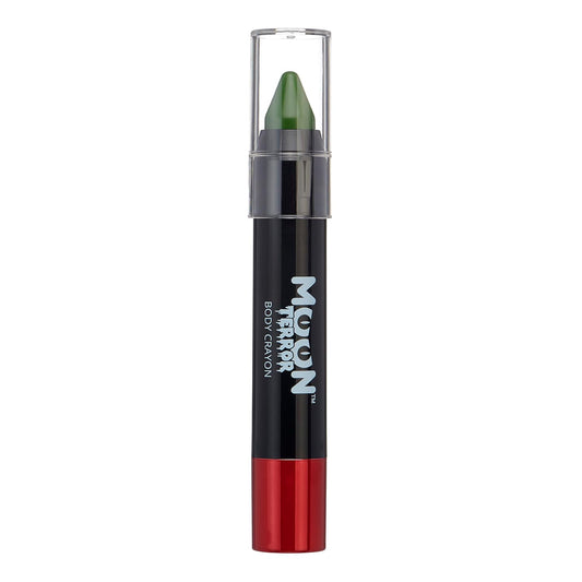 Halloween Face Paint Stick Body Crayon by Moon Terror, SFX Make up - Zombie Green - Special Effects Make up - 0.12oz