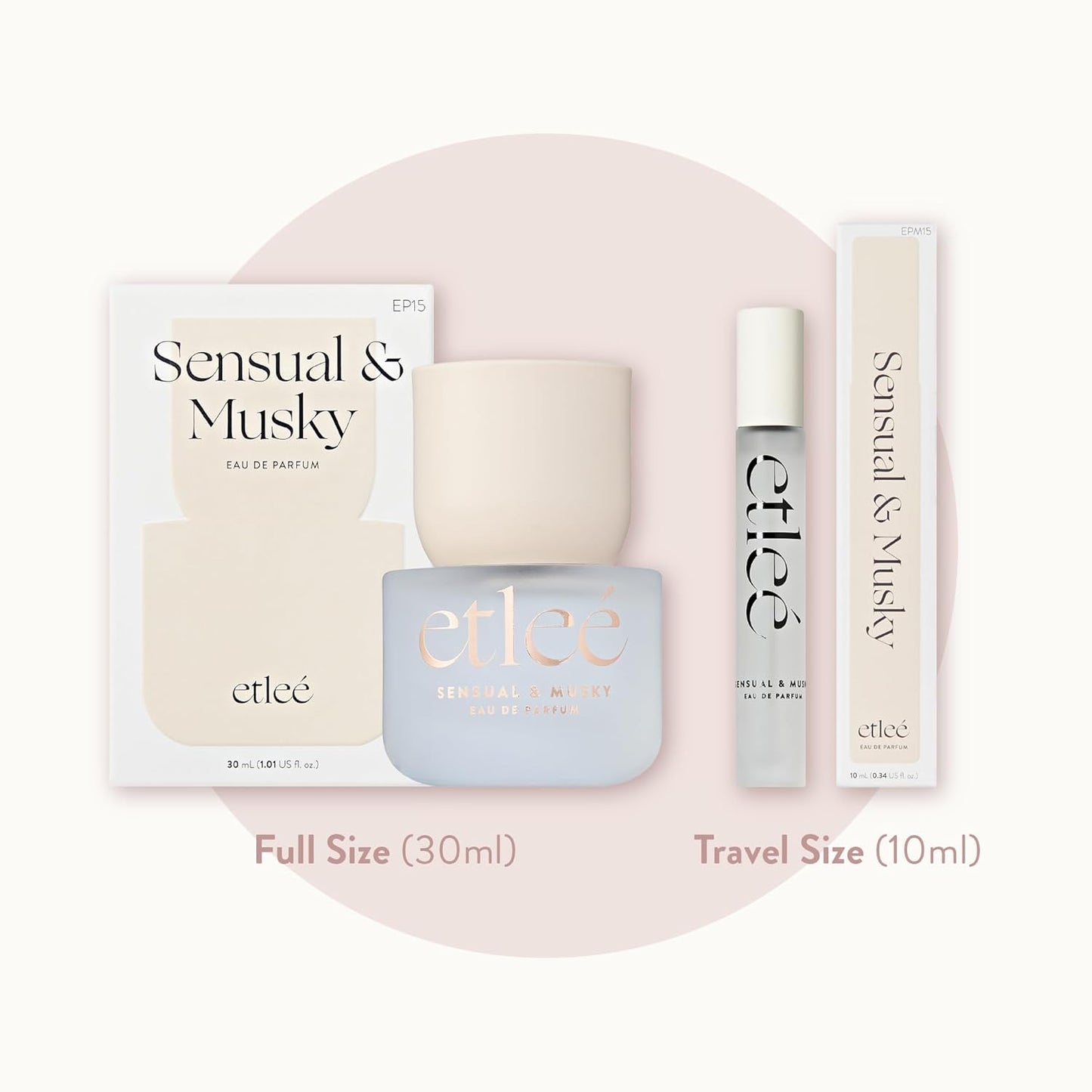 Sensual & Musky Eau de Parfum, Long Lasting Perfume 0.34oz Inspired by Gloss You+Jul Not a Perfume, Oriental Vanilla Notes With Ambroxan, Iris, Musk & Pepper, Luxury Fragrance for Women & Men