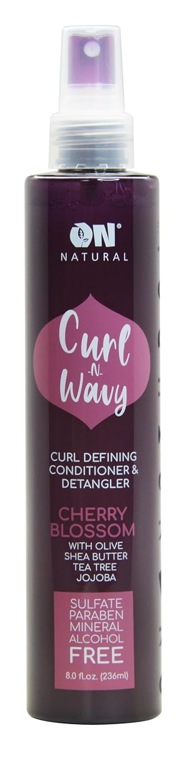 ON NATURAL - Curl n Wavy - Detangler [Cherry Blossom] 4.5oz (Pack of 1)