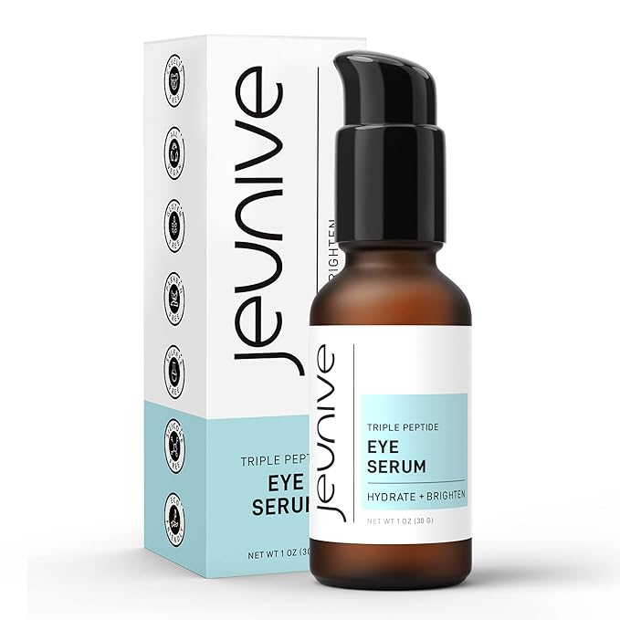 Deep Hydration Refreshing Triple Peptides Daily Eye Correction Serum | 48Hr Hydrating Delicate Eye Skin Area to Reduce Dark Circles, Puffiness, Fine Lines and Wrinkles, 1 oz (28g)