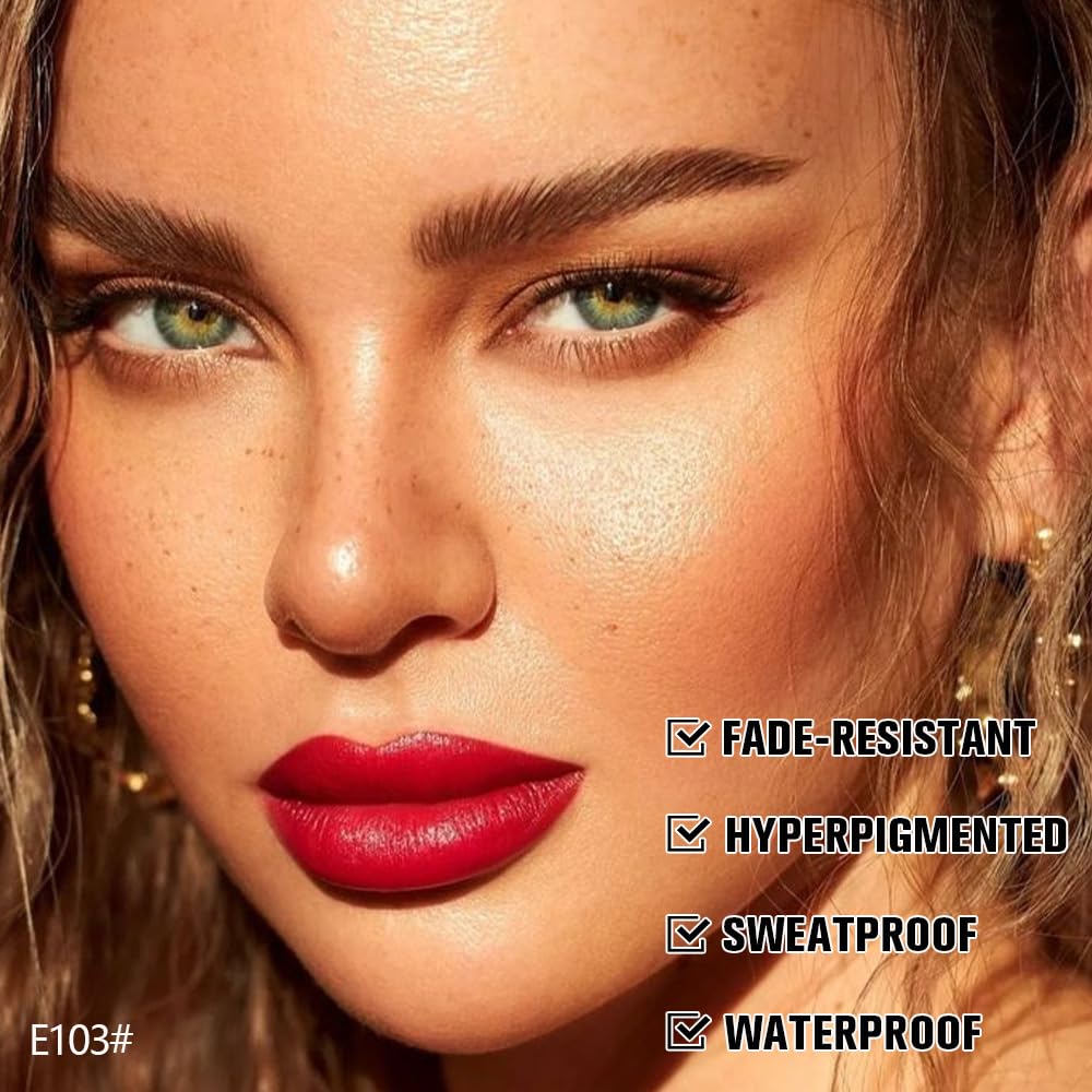 12Pcs Long Eyebrow Pencils Set - Brown Natural Look, for Eyebrows & Eyeliner, Waterproof & Sweat-Proof Wooden Hard-Core Brow Pencil with Sharpener, Long Lasting Makeup Kit for Beginners 103#