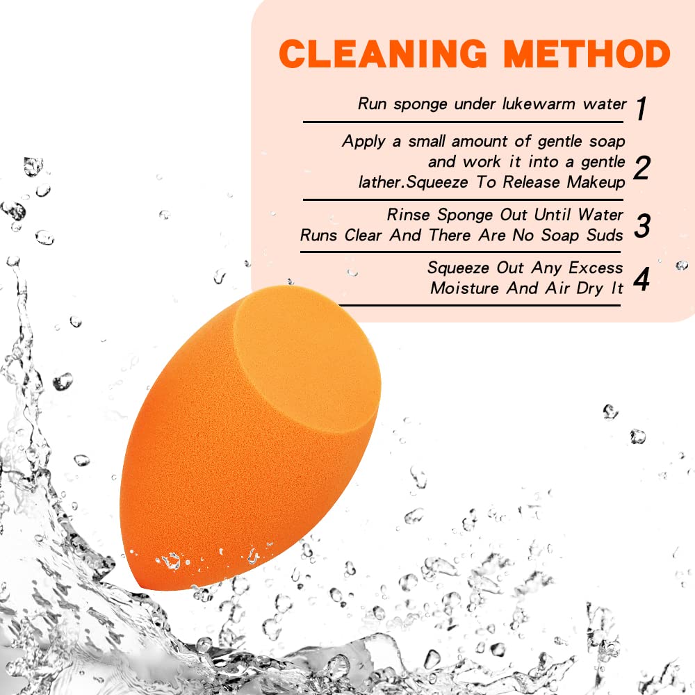 Large Beauty Blender-11cm Extra Large Make up Beauty Sponges Blender Xl,Oversized Beauty Blenders Bonus -1 Sponge Holders For Dry & Wet Use,Jumbo For Face,Body,Blush Cream,Foundation,Powder