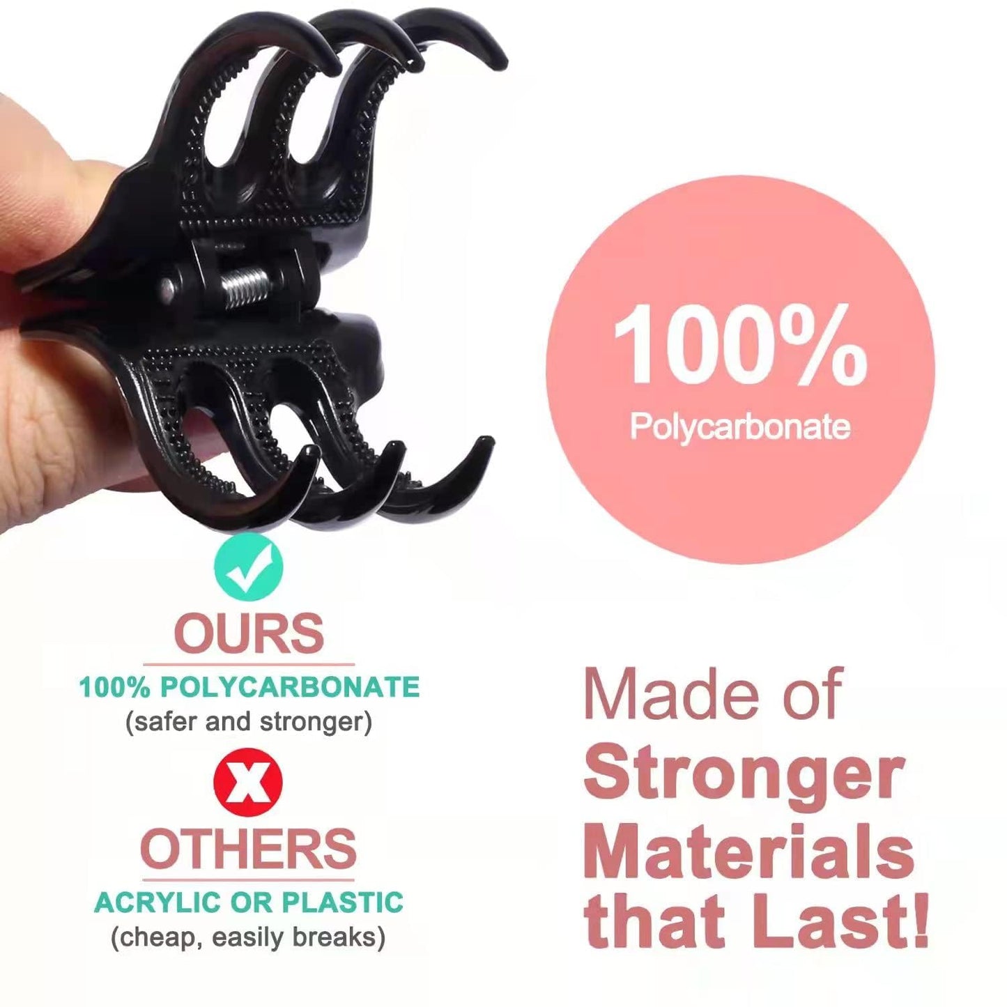 4-Piece Medium Hair Claw Clips for Women-Versatile Small Claw Clips for Thin & ThickHair, 2 Stylish Designs (Flower shape & JawClips),Perfect Hair Accessories for Women & Girls