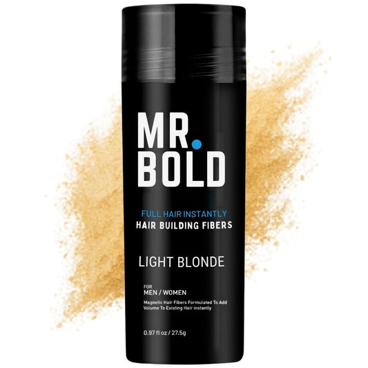 Hair Building Fibers 27.5g (Light Blonde) Hair Fibers for Thinning Hair for Men & Women – Conceals Fine Hair, Bald Spots, Hair Loss – Instantly Fuller Thicker Hair Look – Hair Concealer Powder