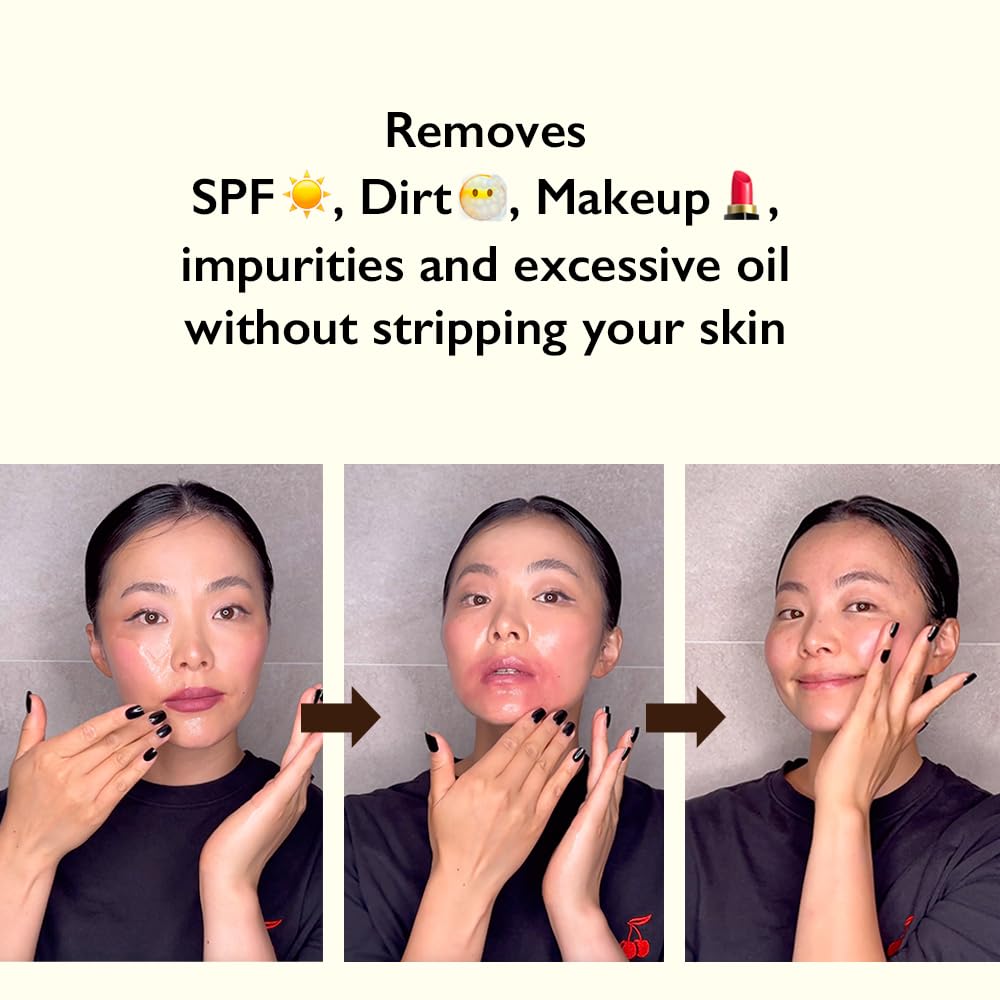 HARUHARU wonder Black Rice Moisture Cleansing Oil, Travel Size, Double Cleansing, Daily Makeup remover, Pore Oil Cleanser, Korean Skincare for sensitive, normal and Oily Skin, 1.0 fl oz