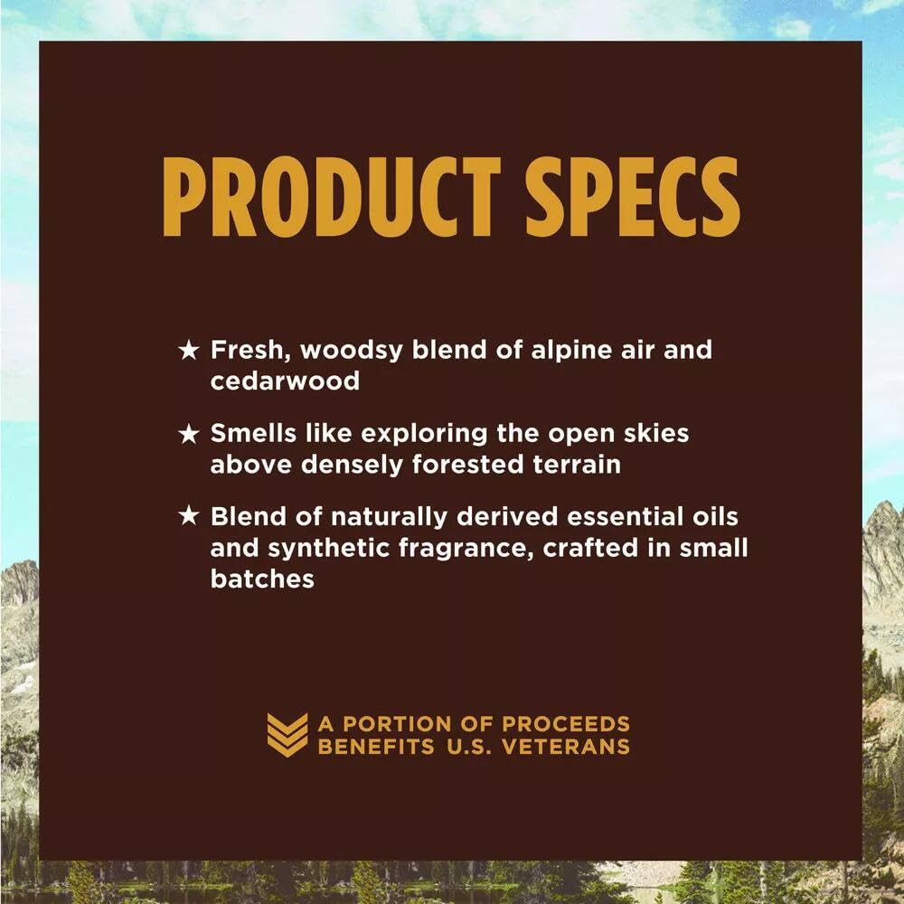 Duke Cannon Proper Cologne Sawtooth | Men's Eau de Parfum | Alpine Air and Cedarwood | Fresh, Woodsy, Long-Lasting Scent | 1.7 fl oz