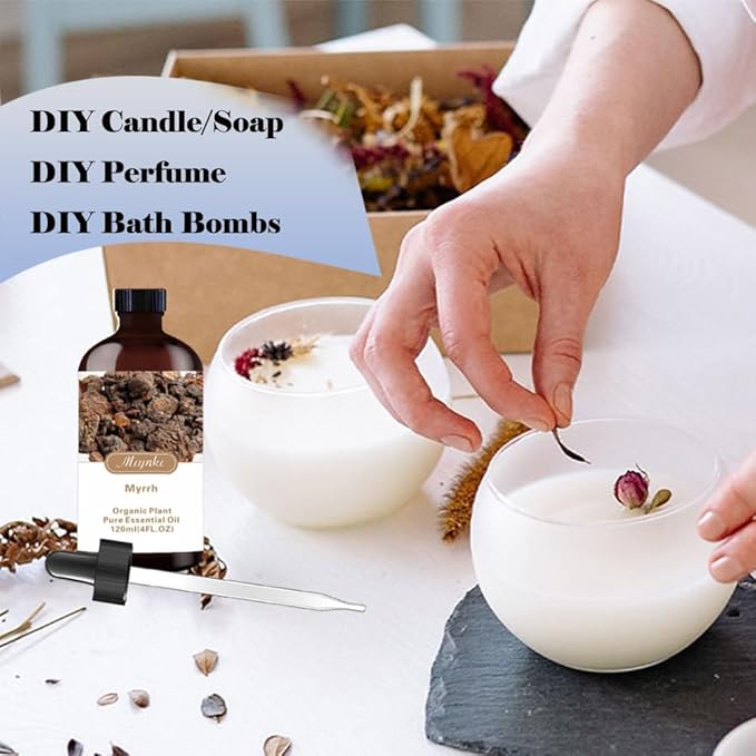 White Musk Essential Oil (4 oz/120 ml) with roll on (10 ml) -Natural, Aromatherapy, Diffuser, Massage, Relaxation, Stress Relief, Yoga, DIY Soap and Candle Making, Fragrance Oils, Spa, Gifts