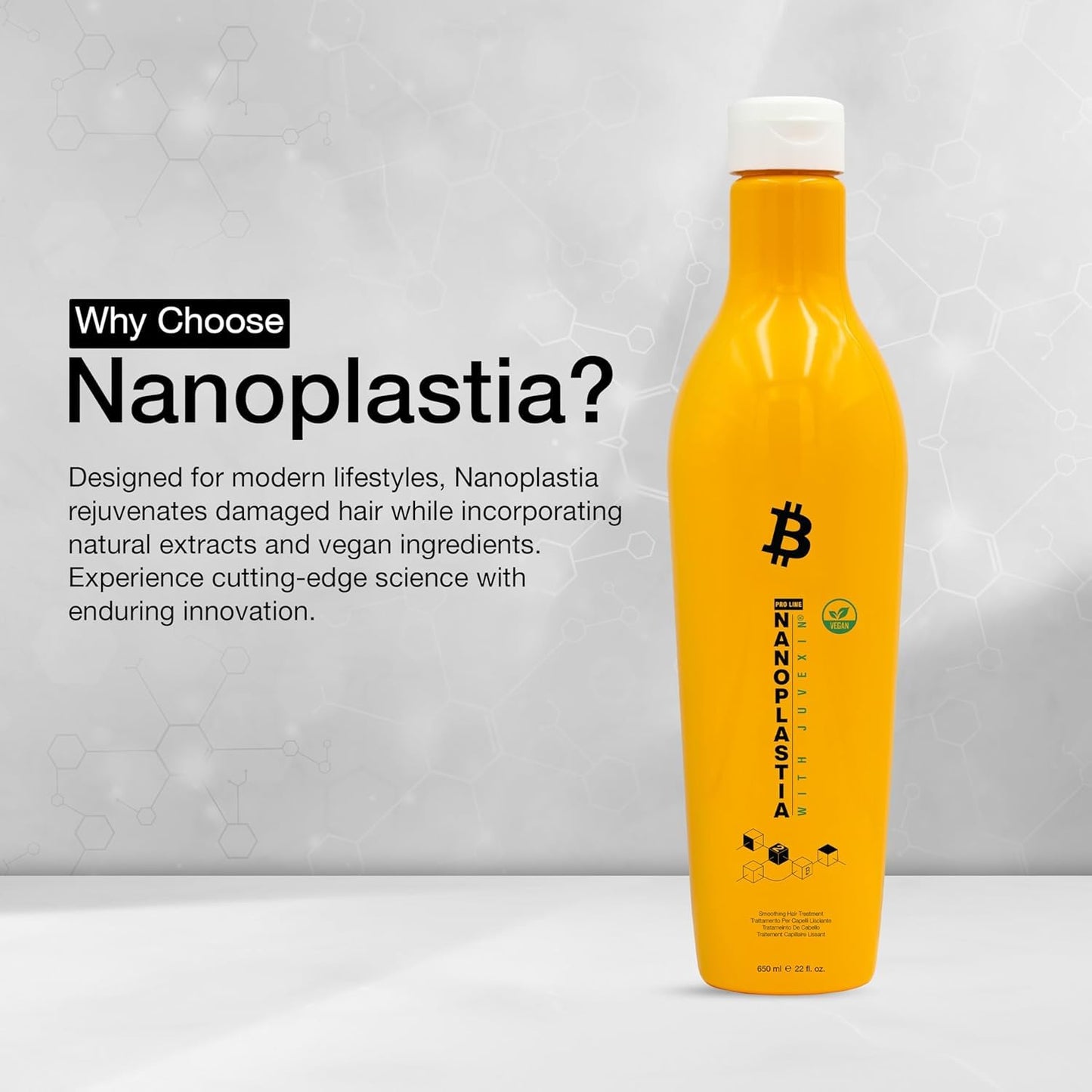 GK HAIR Vegan Nanoplastia Smoothing Hair Treatment – Keratin Brazilian Blowout Deep Conditioning Hair Mask – Anti Frizz Hair Products Hair Mask for Damaged Hair Products for Shiny, Healthy Hair