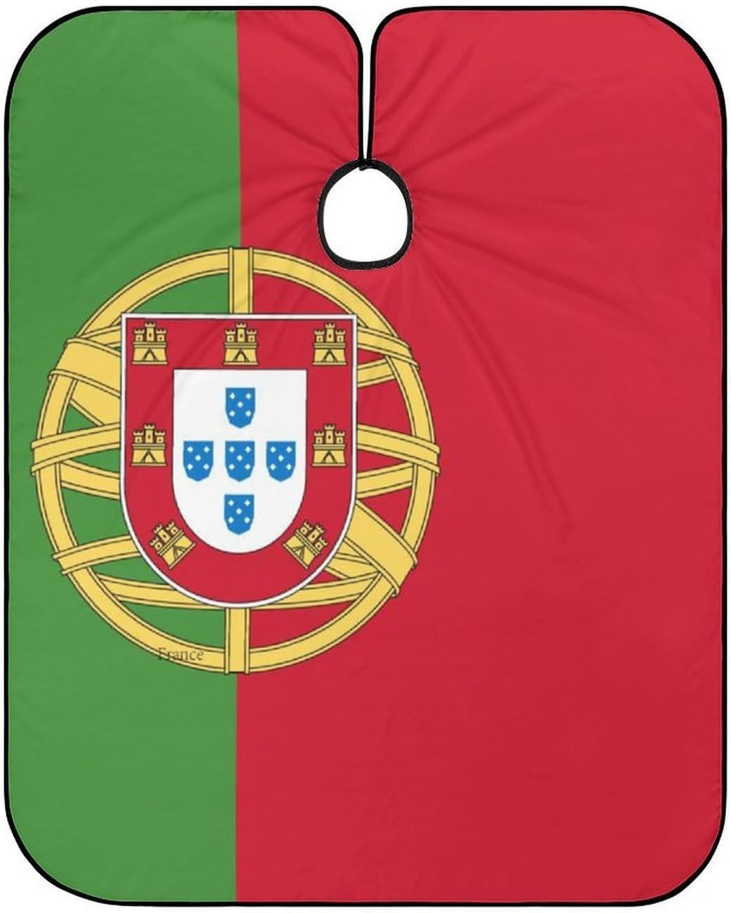 Professional Barber Cape for Adults, Waterproof Salon Haircut Capes Lightweight Haircut Apron Hair Cutting Salon Cape Gown (Portugal Flag Art, 55x66 Inch)