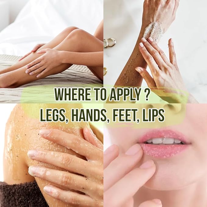 Organic Avocado & Orange Body Scrub Moisturize & Soften Skin, Pure Natural Skincare Exfoliator, Shower Salt Scrub For Exfoliating Dead Skin cells, Body Scrubber & Face Cleanse with Essential Oils