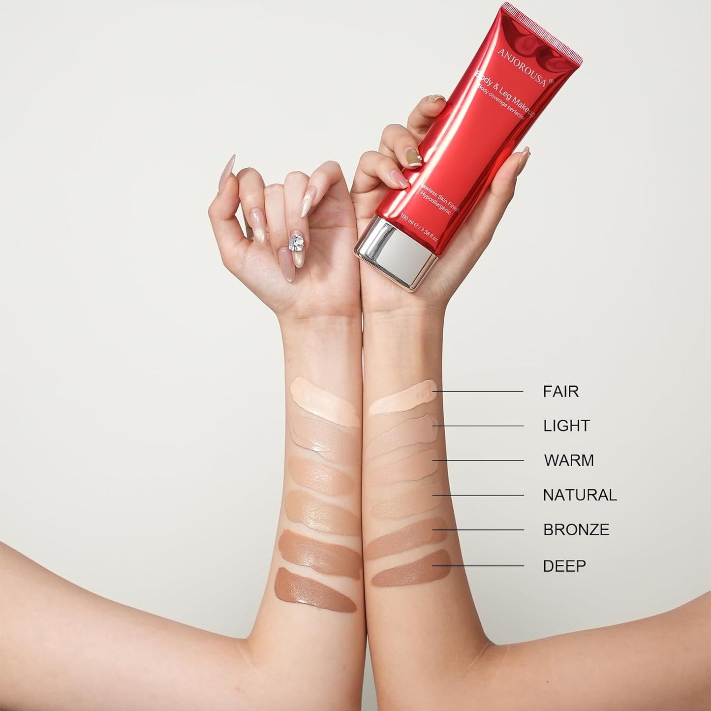 Body Coverage Perfector - Tattoo Cover Up Makeup,Body Foundation,Waterproof No Transfer Leg & Body Makeup (Natural)