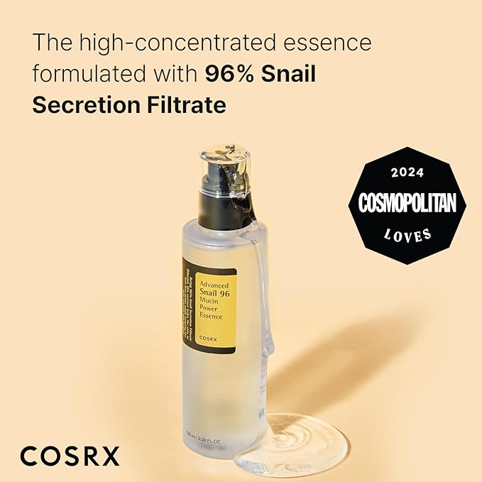 COSRX Best Seller Duo- Snail 92 Cream & Snail 96 Essence, Daily Face Gel Moisturizer and Hydrating Serum for Face with Snail Secretion Filtrate, Korean Skin Care