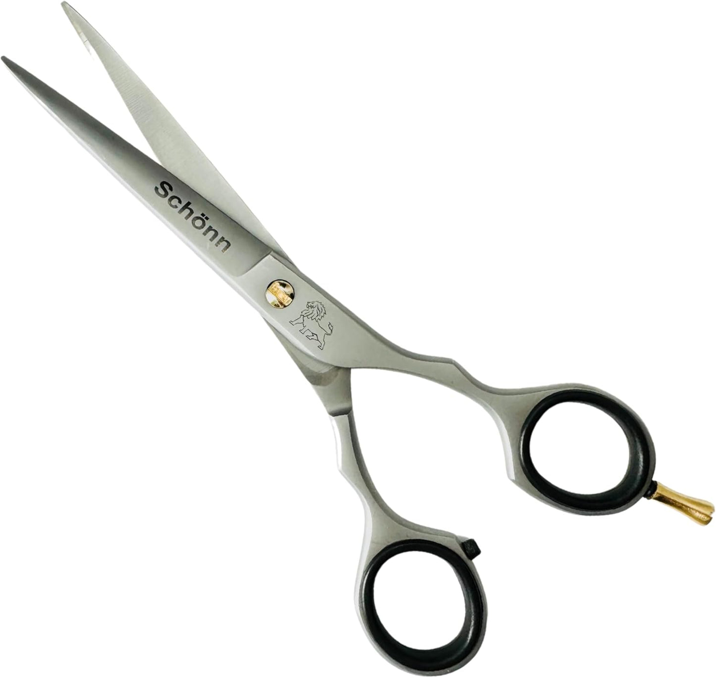 Generic Hair Cutting Scissors, Schönn Hair Scissor, Professional 6.5 inch Right-Handed Barber Shears - German Stainless Steel, Hand Sharpened (Silver/Gold), SCH-CLS-01