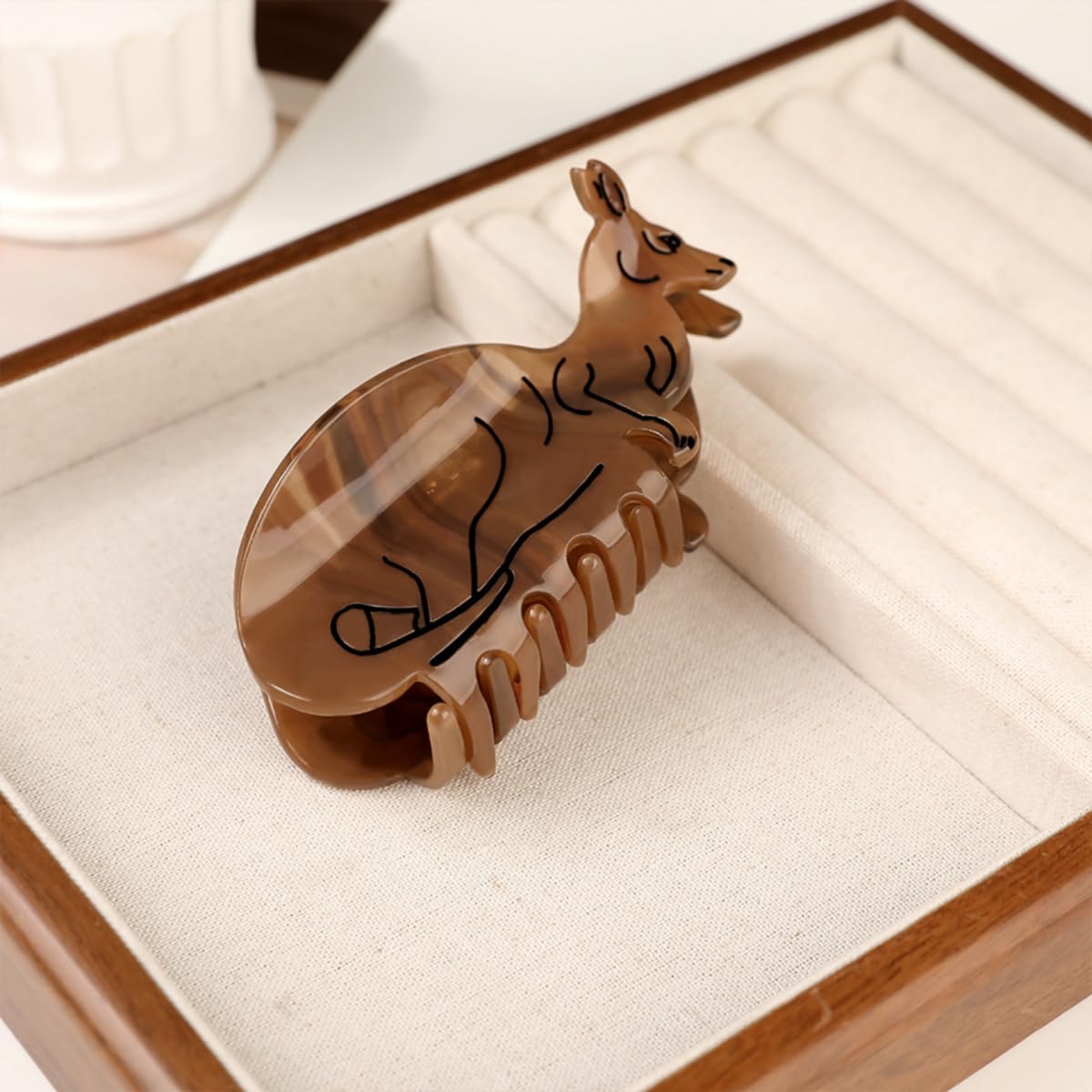 Cute Kangaroo Hair Clip,Novelty Acetate Claw Clips,Small Hair Clips for Women,Funny Hair Clips