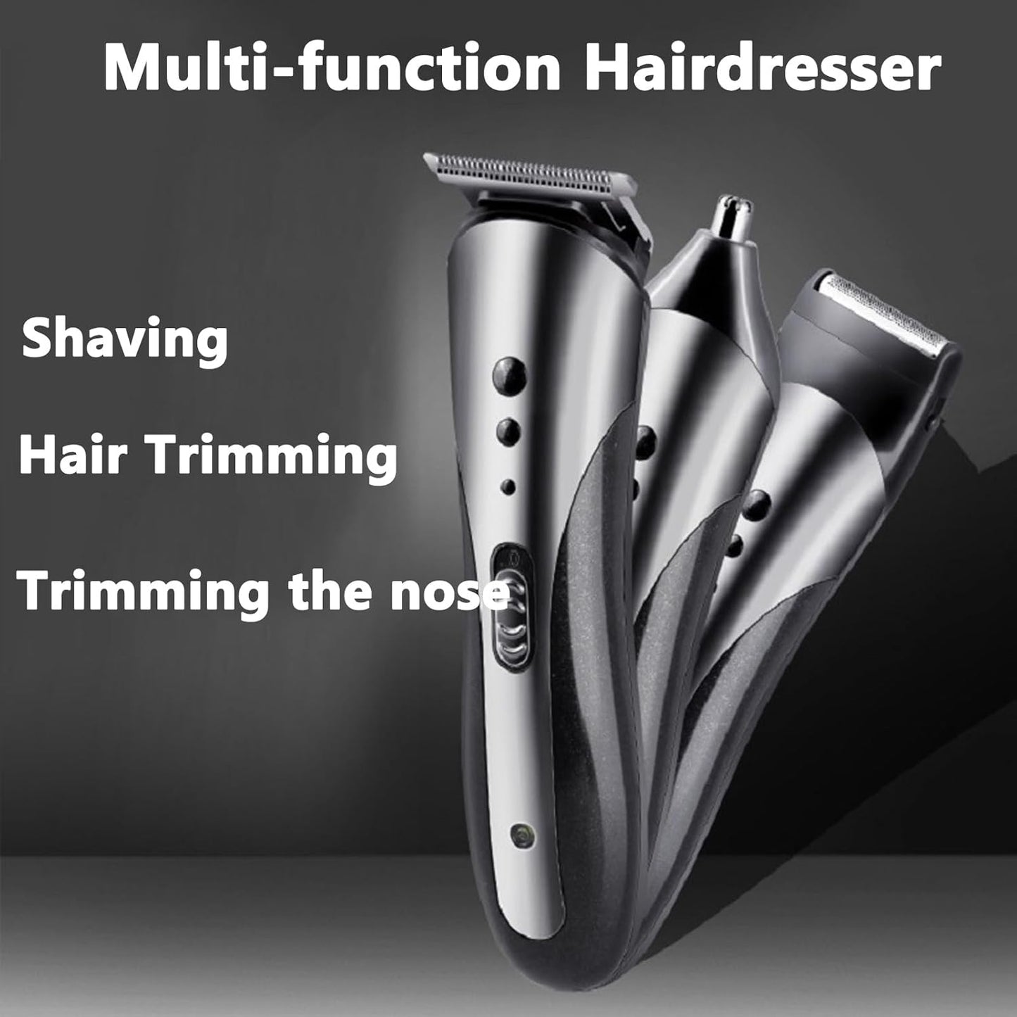 Trimmer for Men, Men's Beard Trimmer, Hair Clippers, Nose Hair Clippers, 3 in 1 Men's Grooming Kit for Smooth, No-Nick Shaving, Lightweight with USB Rechargeable, Men Gift